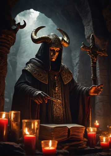 cultist,vladislaus,patriarch,necromancer,vecna,occultist,spellbook,samael,xibalba,malediction,demonomicon,death god,kadath,djedmaatesankh,consecrators,oracular,darklord,kondos,ritualist,catacombs,Conceptual Art,Fantasy,Fantasy 16