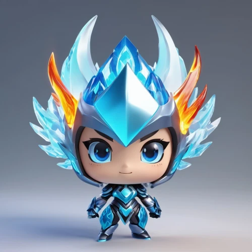 ice queen,bluefire,zillur,garuda,coldfire,changming,uriri,ryoma,halfaker,zangana,alistar,tandava,iceman,ryuga,blue snowflake,vax figure,cyberstar,jayce,ice crystal,subzero,Unique,3D,3D Character