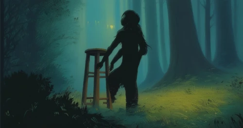 woman silhouette,sci fiction illustration,digital painting,mystery book cover,mermaid silhouette,girl with tree,silhouette art,world digital painting,orona,fantasy picture,silhouette,in the shadows,rusalka,shadowland,forest background,girl in a long,girl walking away,game illustration,llorona,the forest,Illustration,Realistic Fantasy,Realistic Fantasy 04