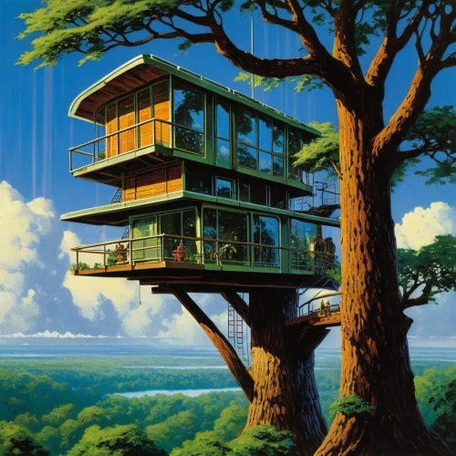 tree house,treehouses,treehouse,tree house hotel,tree top,sedensky,sky apartment,kunplome,treetop,tree tops,treetops,bonsai,forest house,ecotopia,tropical house,electrohome,paradisus,house in the forest,the japanese tree,studio ghibli,Conceptual Art,Sci-Fi,Sci-Fi 20