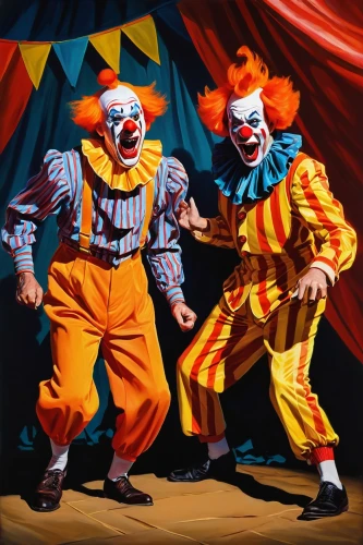 klowns,clowns,cirkus,juggalos,cirque,circus show,clowers,cirque du soleil,pagliacci,circus,horror clown,scary clown,pennywise,bizarros,circus tent,creepy clown,jongleur,jesters,mctwist,it,Illustration,Retro,Retro 02
