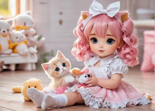 doll cat,dollfus,handmade doll,doll looking in mirror,chibiusa,doll kitchen,doll paola reina,doll figures,soft toys,female doll,kewpie dolls,plush figures,plush toys,cute cat,japanese doll,artist doll,cat kawaii,pink cat,plush figure,collectible doll,Unique,Design,Logo Design