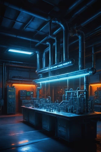 chemical laboratory,laboratory,refinery,workbenches,bar counter,industrial plant,laboratories,kitchen,industrial,workbench,3d render,retro diner,lab,neon coffee,big kitchen,the kitchen,arktika,kitchen shop,empty factory,chefs kitchen,Illustration,American Style,American Style 07