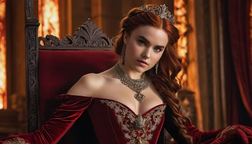 melisandre,noblewoman,red gown,knightley,demelza,katherina,queen of hearts,milady,lady in red,cersei,elizabeth i,regal,volturi,celtic queen,hrh,venetia,countess,emperatriz,katherine,drusilla,Illustration,Vector,Vector 04