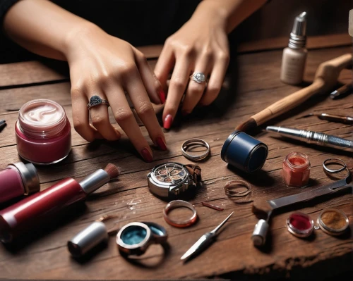 makeup tools,manicurists,vintage makeup,women's cosmetics,manicurist,cosmetics,manicure,applying make-up,manicures,make up,polishes,makeup artist,varnishes,beauty products,cosmetic packaging,watchmakers,sewing tools,jeweller,watchmaker,jewelry manufacturing,Conceptual Art,Fantasy,Fantasy 14