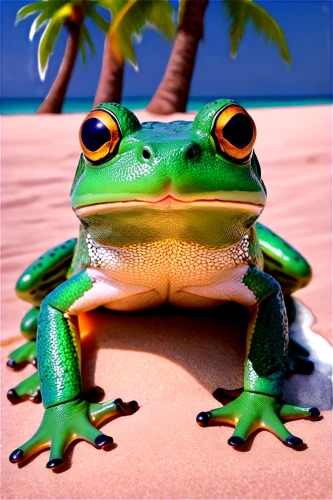 frog background,pelophylax,green frog,guana,frog,kawaii frog,leaupepe,geico,pepe,water frog,beach background,cayman,cuban tree frog,froggies,amphibious,frog figure,treefrog,froggy,man frog,beachcomber,Illustration,Realistic Fantasy,Realistic Fantasy 18