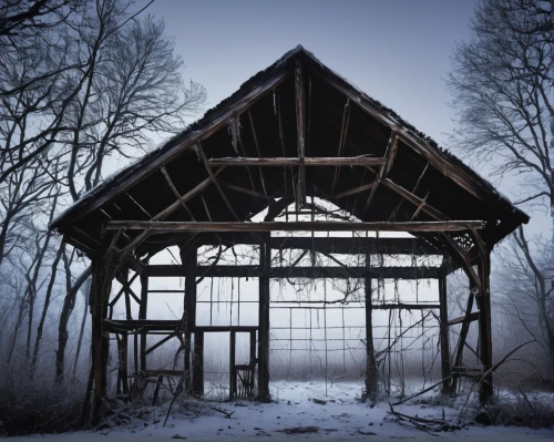 winter house,abandoned place,snow house,cabane,witch house,abandoned house,old barn,snow shelter,abandoned places,frame house,house in the forest,forest chapel,abandoned,lost place,witch's house,lostplace,wooden hut,outbuilding,barn,creepy house,Photography,Black and white photography,Black and White Photography 11