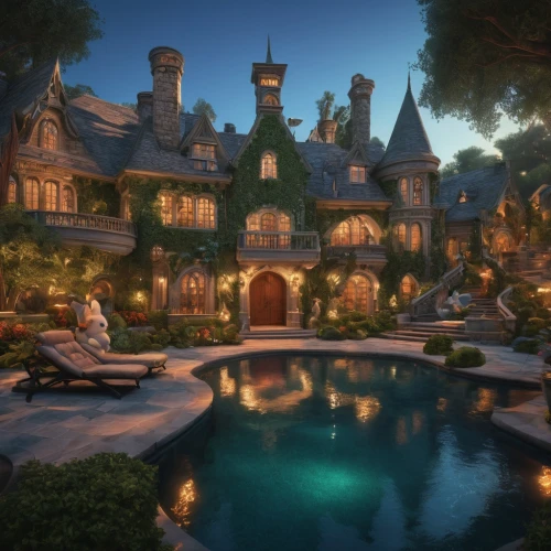 neverland,dreamhouse,fairy tale castle,mansion,luxury home,country estate,netherwood,fantasyland,beautiful home,maplecroft,luxury property,fairytale castle,fairy tale,rivendell,fairytale,ferncliff,sansar,mansions,winnetka,pool house,Photography,General,Fantasy
