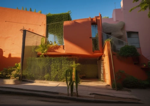 majorelle,gehry,riad,vivienda,corten steel,streetscape,vignetting,streetscapes,roussillon,neutra,arquitectonica,miralles,corbu,fresnaye,alleyways,urban landscape,rowhouse,cortile,balconied,alleyway,Photography,General,Realistic