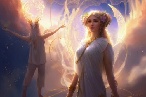 galadriel,frigga,kupala,daenerys,torchbearer,light bearer,finrod,sigyn,torchbearers,melian,beltane,silmarils,valinor,fire dancer,persephone,sindarin,pillar of fire,the white torch,priestesses,sylphs,Illustration,Realistic Fantasy,Realistic Fantasy 01