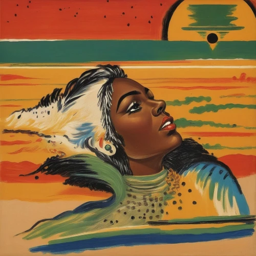 ibibio,ofili,african woman,onyali,rosenquist,azilah,senegal,odetta,leontyne,oshun,wesselmann,makeba,fatoumata,khokhloma painting,nzinga,olubunmi,tretchikoff,byanyima,konadu,serigraphs,Illustration,Realistic Fantasy,Realistic Fantasy 21