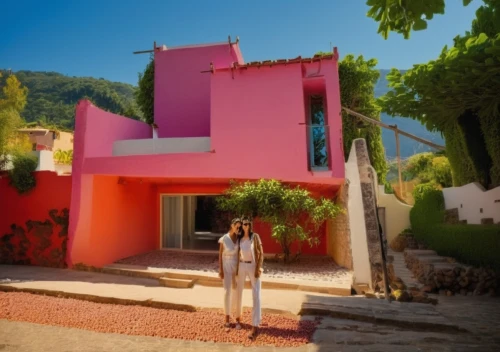 mahdavi,man in pink,lachapelle,cubic house,corbu,cube house,pink squares,corbusier,casitas,dreamhouse,irion,woman house,rousillon,bright pink,dunes house,arcosanti,color pink,depero,casita,barrault,Photography,General,Realistic