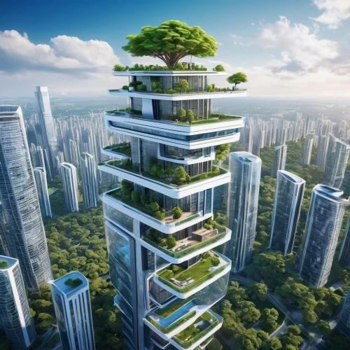 ecotopia,terraformed,futuristic architecture,futuristic landscape,arcology,seasteading,planta,sky apartment,ecological sustainable development,smart city,terraforming,terraform,greentech,enviromental,utopian,ecotech,sky space concept,biomimicry,ecologia,the energy tower,Conceptual Art,Sci-Fi,Sci-Fi 10