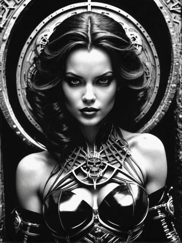 witchblade,bloodrayne,lilandra,giger,enchantress,warrior woman,hela,pernicious,dark angel,female warrior,arachne,demoness,yavana,planescape,demona,etheria,villainess,fantasy woman,the enchantress,sorceress,Photography,Black and white photography,Black and White Photography 08