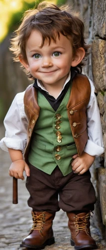 gavroche,halfling,lederhosen,rumpelstiltskin,townsfolk,rumplestiltskin,bilbo,storybook character,baggins,niederhoffer,jolliet,guybrush,model train figure,halflings,pinocchios,3d figure,junimist,collectible doll,kinderman,didymus,Illustration,American Style,American Style 05