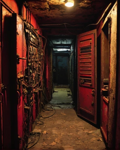 creepy doorway,abandoned room,condemned,urbex,storeroom,basement,catacomb,the morgue,subbasement,hallway,corridors,darkrooms,lockers,disused,asylum,closets,empty interior,cellar,catacombs,lockerroom,Art,Classical Oil Painting,Classical Oil Painting 31