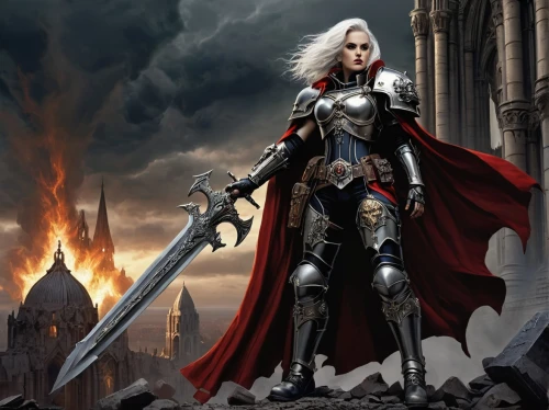 drizzt,auditore,malekith,raistlin,templar,claymore,neverwinter,jaina,heroic fantasy,female warrior,wodrow,sandahl,elric,wallachia,herennius,alucard,sephiroth,dark elf,falstad,warmaster,Illustration,American Style,American Style 07