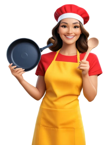 cookware,cooking book cover,foodmaker,girl in the kitchen,chef,food and cooking,cookwise,cooking utensils,food preparation,workingcook,cucina,cooktops,bakeware,waitress,cooktop,saucepan,cookstoves,chef hat,kitchenware,frying pan,Illustration,Realistic Fantasy,Realistic Fantasy 10