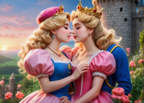 princesses,girl kiss,wlw,fairy tale,fairytale,cendrillon,kissed,a fairy tale,kissing,princeps,prinses,kiskeya,kisschasy,fairytales,stepsisters,cinderellas,snogging,kisses,kiss,first kiss,Illustration,Paper based,Paper Based 02