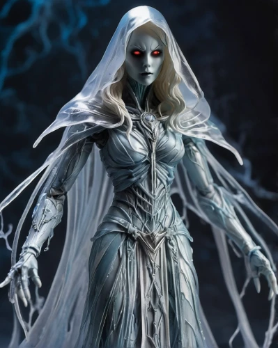 wodrow,blue enchantress,nekron,ghostley,galadriel,lilandra,drow,ice queen,the snow queen,cortana,angmar,winterblueher,malekith,saturnyne,suit of the snow maiden,mediatrix,dark elf,crone,isoline,wraithlike,Unique,3D,Garage Kits