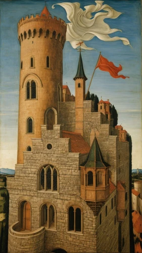 castelvecchio,chirico,wewelsburg,siena,nuremburg,palazzo vecchio,castellazzi,volterra,obernai,uccello,gozzoli,medieval castle,new castle,marostica,fossano,castello,renaissance tower,dornenburg,lueneburg,urbino,Art,Classical Oil Painting,Classical Oil Painting 43