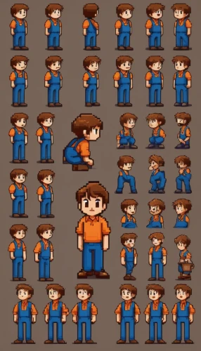 pam trees,escapists,pam,lumberjack pattern,character animation,facebook pixel,megaman,sprites,pubg mascot,loss,copperman,bohlander,pixel art,engi,miner,villager,jeans pattern,worker,janitor,isaac,Illustration,Black and White,Black and White 23