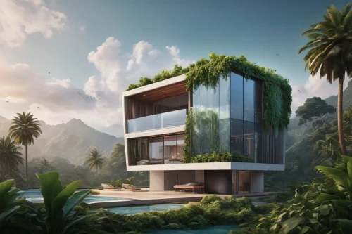 tropical house,modern house,tropical greens,modern architecture,cubic house,dunes house,3d rendering,fresnaye,cube stilt houses,luxury property,dreamhouse,mid century house,neotropical,biophilia,cube house,holiday villa,beautiful home,tropical jungle,floating islands,futuristic architecture,Unique,Design,Logo Design