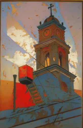 church painting,suvero,chirico,santora,mesdag,sennikov,red lighthouse,cesenatico,steeple,anzio,cupolas,taraval,vandenbroucke,sedlacek,uccello,malta,giglio,vigevano,black church,khokhloma painting,Illustration,Retro,Retro 03