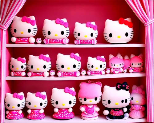 sanrio,kewpie dolls,hello kitty,gift shop,doll house,doll cat,plush toys,plush figures,doll kitchen,pussycats,funko,plush dolls,pinkos,toy store,color pink white,cupcake background,pink cat,pink background,meap,merchandizing,Illustration,Children,Children 06