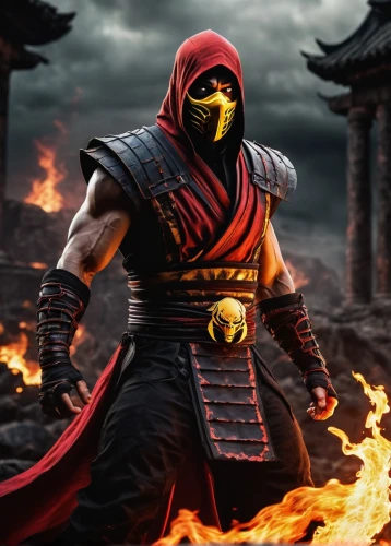 kombat,eradicator,surtur,firebrand,fire background,mkx,dominador,flame robin,destro,azrael,balrog,fire master,inferno,revan,surtr,flaminius,tengen,iron mask hero,kuei,dedan,Art,Classical Oil Painting,Classical Oil Painting 16