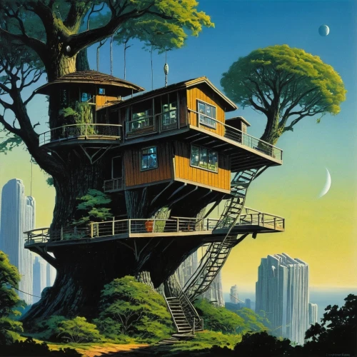 tree house,treehouses,treehouse,tree house hotel,ecotopia,treetop,sedensky,forest house,tree top,house in the forest,dreamhouse,treetops,tree tops,yavin,stilt house,sky apartment,tropical house,cube house,cubic house,holiday home,Conceptual Art,Sci-Fi,Sci-Fi 20