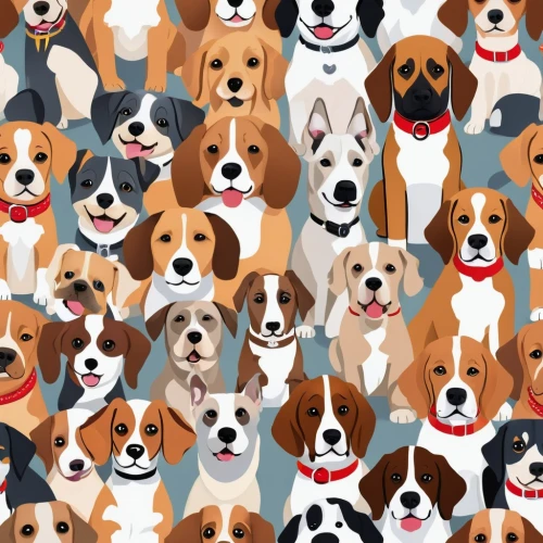beagles,bassets,dog illustration,canines,foxhounds,spaniels,bassetts,dog breed,basset,beagle,cavalier king charles spaniel,corgis,color dogs,bloodhounds,vector pattern,collies,dog cartoon,chiens,dog line art,doggedly