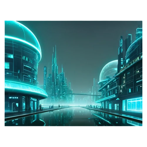 futuristic landscape,cybercity,cybertown,arcology,cyberport,cyberia,city scape,futuristic architecture,fantasy city,coruscant,tron,microdistrict,cityscape,art deco background,cyberworld,city at night,cyberscene,cityscapes,metropolis,cyberview,Conceptual Art,Oil color,Oil Color 08