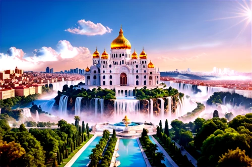 fairy tale castle,gold castle,fantasy city,peter-pavel's fortress,fantasy world,saint basil's cathedral,fantasyland,russland,fairytale castle,tsars,moscow city,cartoon video game background,tsardom,sergiev,mussorgsky,basil's cathedral,peterhof,tatarstan,dreamlands,moscow 3,Art,Classical Oil Painting,Classical Oil Painting 01