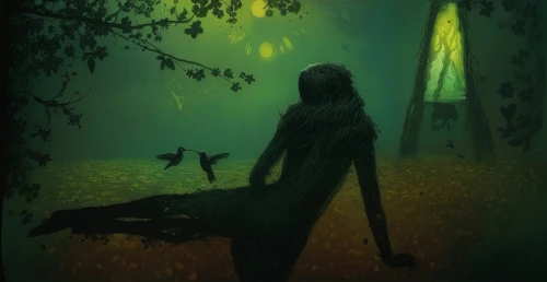 girl with tree,woman silhouette,halloween silhouettes,llorona,mermaid silhouette,haunted forest,silhouette,orona,nightstalkers,samhain,oscura,fairie,halloween illustration,the girl next to the tree,silhouette art,female silhouette,kupala,rusalka,dark park,in the shadows,Illustration,Realistic Fantasy,Realistic Fantasy 29