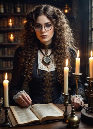 librarian,headmistress,trelawney,spellbook,reading glasses,bibliophile,victoriana,candlemaker,bibliographer,librarians,gothic portrait,bookseller,pureblood,book glasses,victorian style,hermione,victorian lady,apothecary,miniaturist,spellcasting,Photography,Fashion Photography,Fashion Photography 16