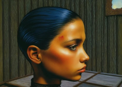 tretchikoff,lacombe,paschke,jasinski,woman thinking,hildebrandt,oil on canvas,turlington,photorealist,oil painting on canvas,airbrush,girl portrait,oil painting,grant wood,mystical portrait of a girl,mcquivey,laduke,hyperrealism,mignot,surratt,Illustration,Realistic Fantasy,Realistic Fantasy 06