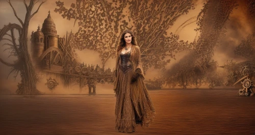 sirenia,fantasy picture,gothic dress,the enchantress,celtic queen,tuatha,gothic woman,enchantress,girl in a long dress,fantasy art,sorceress,morgause,behenna,gothic portrait,a floor-length dress,faerie,gothic style,covens,fairy tale character,xandria,Illustration,Realistic Fantasy,Realistic Fantasy 13