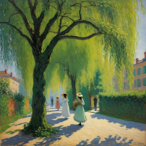 ferenczy,promenade,tuxen,caillebotte,marquet,girl with tree,impressionist,fergusson,marchment,macnicol,corvis,ferenczi,impressionism,sandalow,bologoye,macke,jansons,sedlacek,champney,dubbeldam,Art,Artistic Painting,Artistic Painting 04