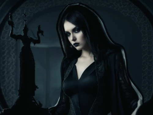 gothic woman,gothika,gothic portrait,gothic dress,dark gothic mood,hecate,dark angel,malefic,morticia,sirenia,gothic style,pernicious,gothic,bloodrayne,derivable,goth woman,hekate,vampire woman,illyria,ghostley,Illustration,Realistic Fantasy,Realistic Fantasy 46