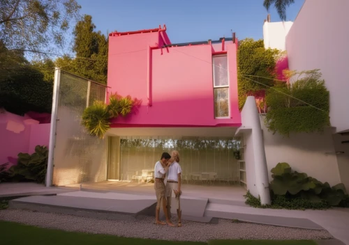 cubic house,cube house,cube stilt houses,smart house,pink squares,modern house,dreamhouse,vivienda,3d rendering,bougainvilleans,shulman,mahdavi,arquitectonica,dunes house,house painting,eisenman,showhouse,house shape,modern architecture,model house,Photography,General,Realistic