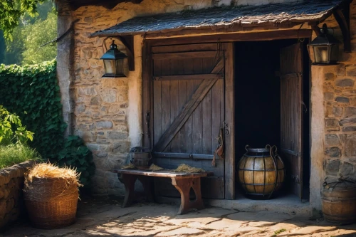 wine barrel,provencal life,hobbiton,provencal,provence,village shop,wooden door,hameau,country cottage,tagines,garden door,dordogne,provencale,traditional house,rustic,watermill,old door,winery,inglenook,wine barrels,Photography,Documentary Photography,Documentary Photography 23