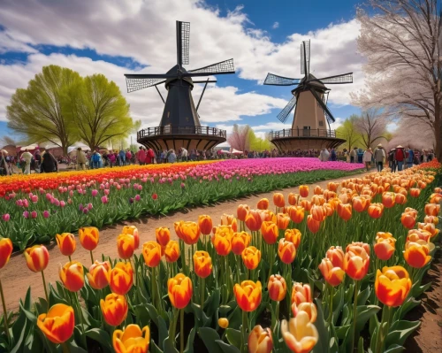 tulip festival,keukenhof,netherland,netherlands,tulip fields,holland,holanda,the netherlands,tulip field,holand,tulips field,hollanda,orange tulips,tulips,tulip background,tulip festival ottawa,two tulips,tulip flowers,north holland,dutch windmill,Conceptual Art,Fantasy,Fantasy 18