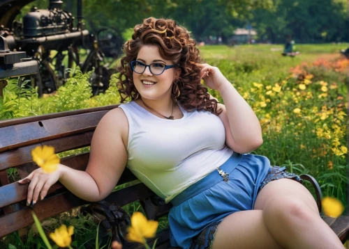 park bench,in the park,pin-up model,stefanovich,retro woman,retro pin up girl,lbbw,bbw,springtime background,retro girl,dirndl,nabiullina,retro women,zsuzsa,bench,svitlana,senior photos,girl in flowers,pin-up girl,transadelaide,Conceptual Art,Fantasy,Fantasy 25