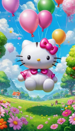 cute cartoon image,cute cartoon character,hello kitty,kites balloons,ballooned,balloon trip,balloons flying,pink balloons,spring background,balloonist,balloon,easter background,colorful balloons,birthday banner background,ballon,chatton,children's background,ballooning,happy birthday balloons,kittu,Unique,Pixel,Pixel 05