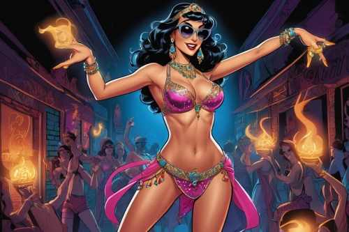 burlesques,themyscira,palmiotti,selina,darna,zatanna,enchantress,the enchantress,sorceress,promethea,eldena,lilandra,neith,fantasy woman,hathor,elektra,sorceresses,vampirella,penciller,burlesque,Illustration,American Style,American Style 13