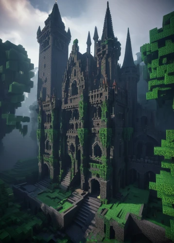 diagon,voxels,forteresse,castellated,voxel,shaders,riftwar,castle of the corvin,skylands,medieval castle,ravines,medieval town,castlelike,hogwarts,castleguard,shader,knight's castle,spires,castle ruins,ruined castle,Illustration,Realistic Fantasy,Realistic Fantasy 47