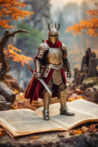 knight armor,autumn background,biblical narrative characters,crusader,cataphract,arthurian,legionary,warden,roman soldier,knightly,the roman centurion,crusading,crusade,paladin,joan of arc,conqueror,ornstein,garrison,zorthian,crusades,Unique,3D,Panoramic