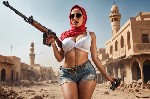 woman holding gun,girl with gun,hijaber,girl with a gun,alawites,hijabs,infidel,sharia,bulletgirl,islamic girl,muslim woman,femen,gandharam,orientalism,muawiya,mohammedans,islamized,hijab,habibti,muslima,Photography,General,Cinematic