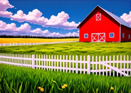 red barn,houses clipart,farm background,home landscape,cartoon video game background,farm landscape,pasture fence,background vector,acreages,white picket fence,farm house,springtime background,farmhouses,homesteader,house painting,gable field,landscape background,farmhouse,barnhouse,country side,Conceptual Art,Daily,Daily 15